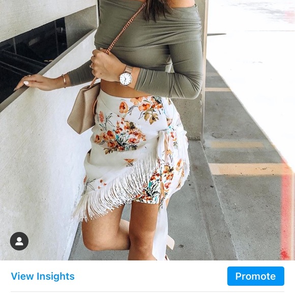 Majorelle Fringe Skirt
